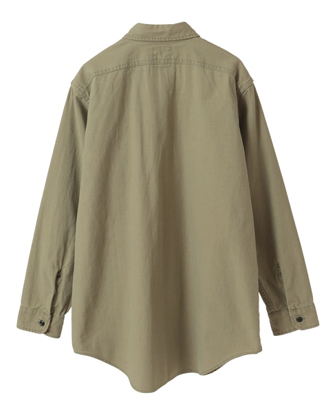 【MADISONBLUE/マディソンブルー】 HAMPTON SHIRT BACK SATIN 詳細画像 カーキ 2