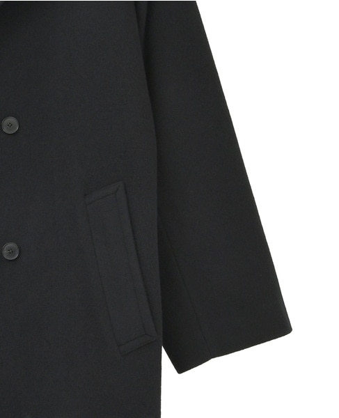 【AURALEE/オーラリー】SUPER FINE WOOL MOSSER CHESTERFIELD COAT 詳細画像 ブラック 4