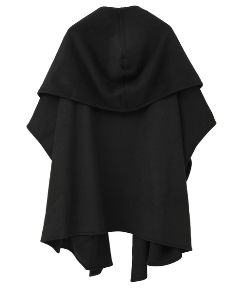 【COGTHEBIGSMOKE/コグザビッグスモーク】GITTY HOODED CAPE 詳細画像 ブラック 2