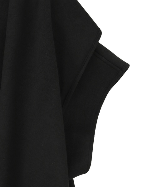 【COGTHEBIGSMOKE/コグザビッグスモーク】GITTY HOODED CAPE 詳細画像 ブラック 4