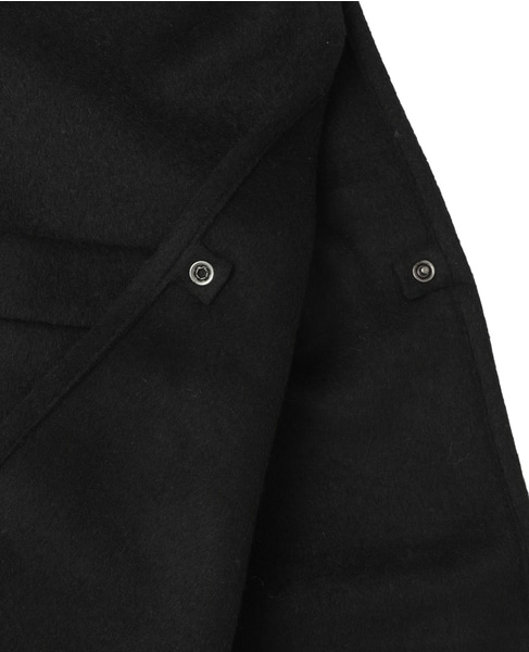 【COGTHEBIGSMOKE/コグザビッグスモーク】GITTY HOODED CAPE 詳細画像 ブラック 7