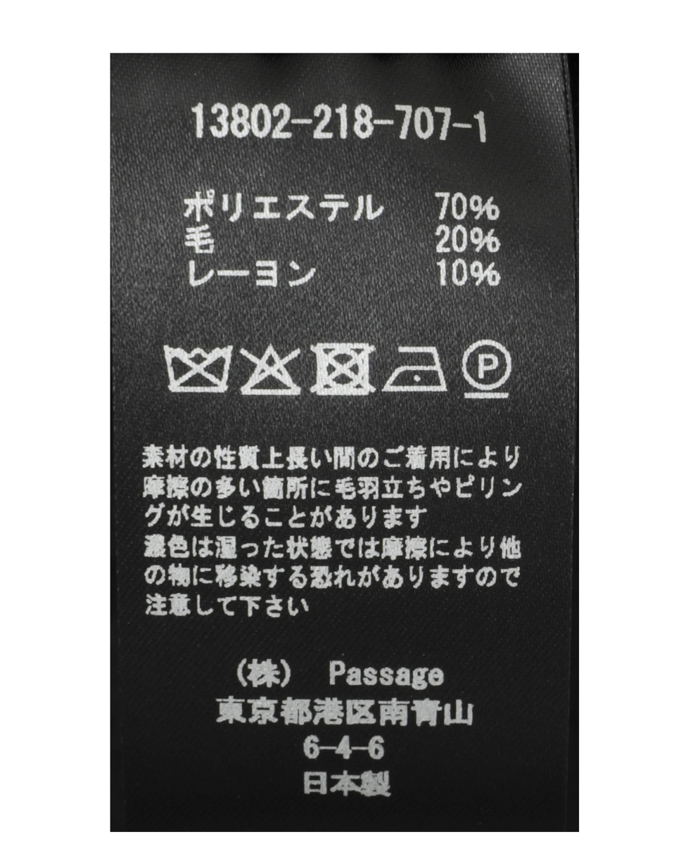 【COGTHEBIGSMOKE/コグザビッグスモーク】GITTY HOODED CAPE 詳細画像 ブラック 7