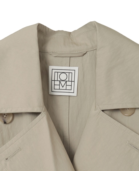 【TOTEME/トーテム】Crisp summer trench 詳細画像 ライトグレー 3