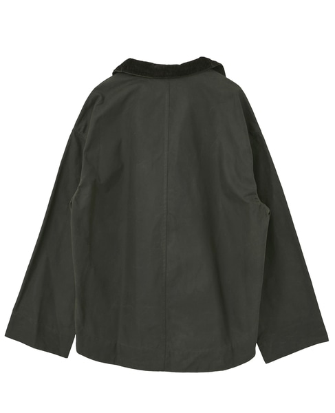 【TOTEME/トーテム】Zipped funnel jacket 詳細画像 カーキ 2