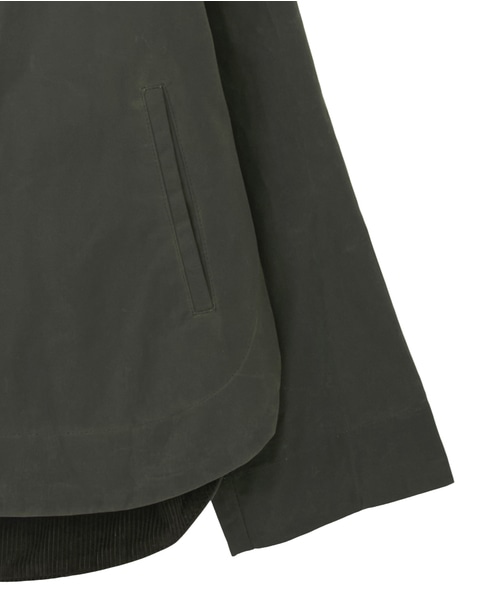 【TOTEME/トーテム】Zipped funnel jacket 詳細画像 カーキ 4