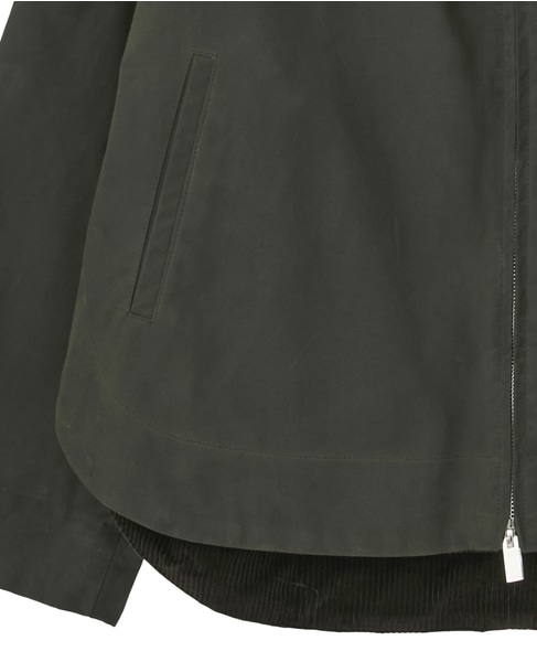 【TOTEME/トーテム】Zipped funnel jacket 詳細画像 カーキ 5