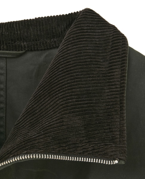 【TOTEME/トーテム】Zipped funnel jacket 詳細画像 カーキ 8