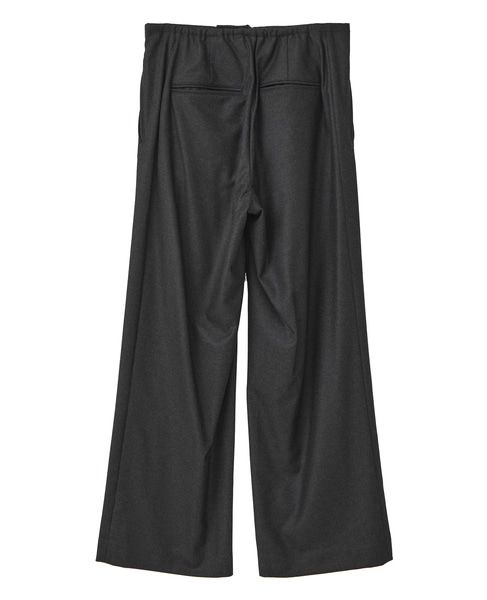 【AURALEE/オーラリー】WOOL FULLING FLANNEL DRAWSTRING PANTS 詳細画像 チャコールグレー 2