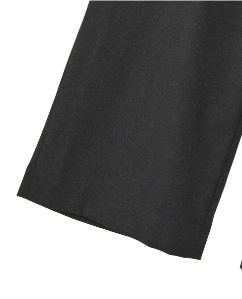 【AURALEE/オーラリー】WOOL FULLING FLANNEL DRAWSTRING PANTS 詳細画像 チャコールグレー 4