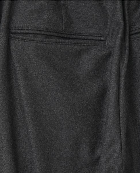 【AURALEE/オーラリー】WOOL FULLING FLANNEL DRAWSTRING PANTS 詳細画像 チャコールグレー 8