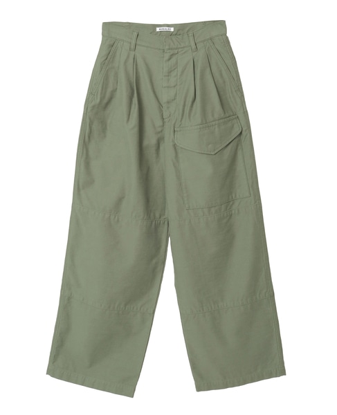 【AURALEE/オーラリー】WASHED BAGGY SATIN CARGO PANTS 詳細画像 カーキ 1