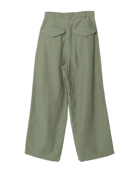 【AURALEE/オーラリー】WASHED BAGGY SATIN CARGO PANTS 詳細画像 カーキ 2