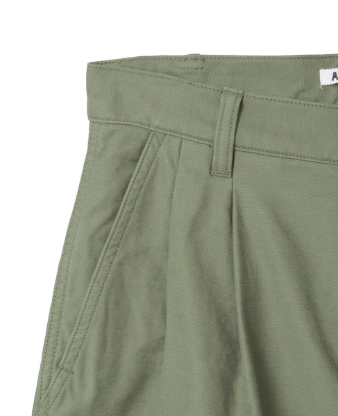 【AURALEE/オーラリー】WASHED BAGGY SATIN CARGO PANTS 詳細画像 カーキ 3