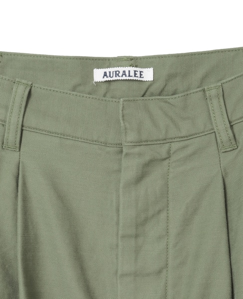 【AURALEE/オーラリー】WASHED BAGGY SATIN CARGO PANTS 詳細画像 カーキ 4
