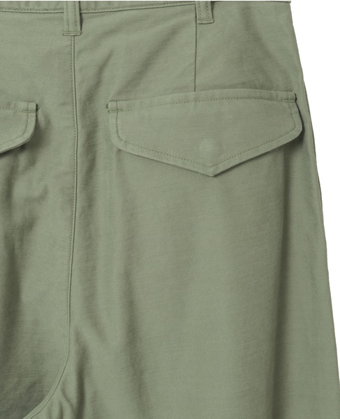 【AURALEE/オーラリー】WASHED BAGGY SATIN CARGO PANTS 詳細画像 カーキ 6