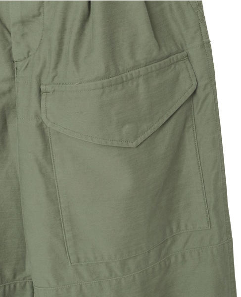 【AURALEE/オーラリー】WASHED BAGGY SATIN CARGO PANTS 詳細画像 カーキ 7