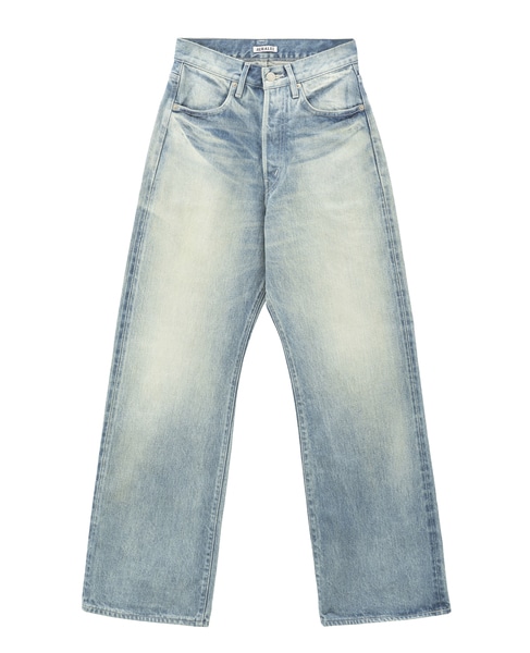 【AURALEE/オーラリー】SELVEDGE FADED HEAVY DENIM PANTS 詳細画像 インディゴ 1