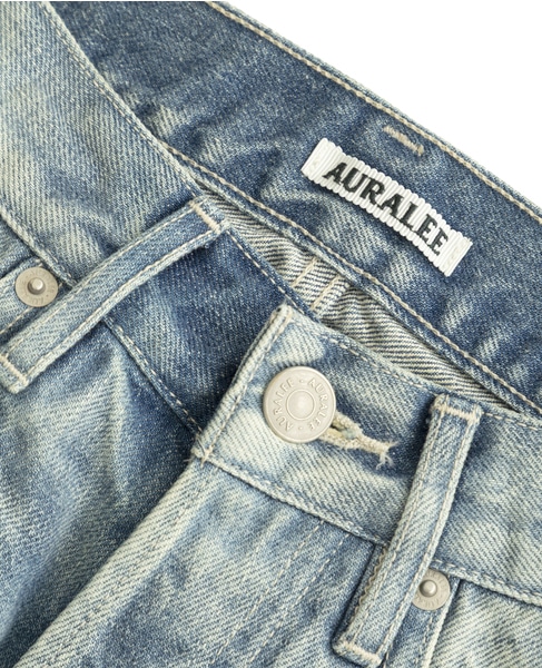 【AURALEE/オーラリー】SELVEDGE FADED HEAVY DENIM PANTS 詳細画像 インディゴ 3