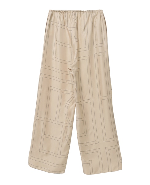 【TOTEME/トーテム】Monogram Silk Pj Bottoms 詳細画像 アイボリー 2