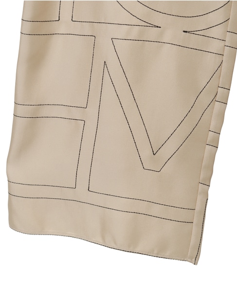 【TOTEME/トーテム】Monogram Silk Pj Bottoms 詳細画像 アイボリー 5