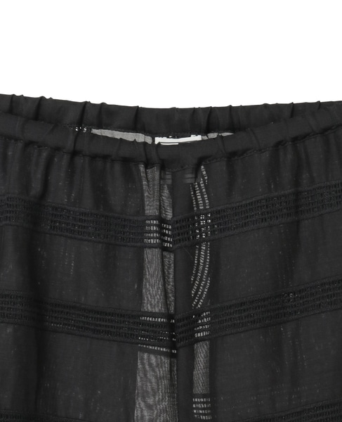 【TOTEME/トーテム】Monogram Crochet Pj Bottoms 詳細画像 ブラック 4