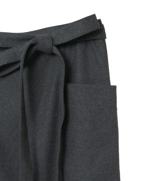 【COGTHEBIGSMOKE/コグザビッグスモーク】MIRANDA WRAP SKIRT 詳細画像 チャコールグレー 4