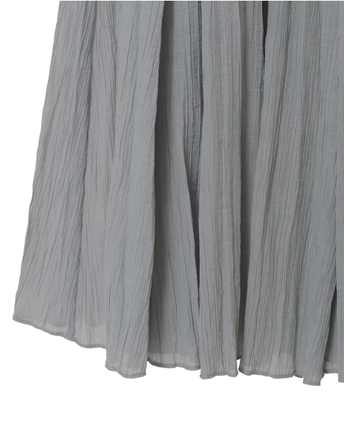 【TOTEME/トーテム】Crinkled Plissé Skirt 詳細画像 ライトグレー 6