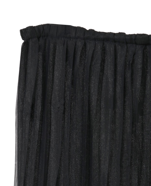 【TOTEME/トーテム】Floral Tulle Skirt 詳細画像 ブラック 3