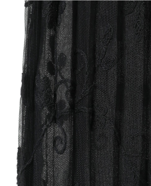 【TOTEME/トーテム】Floral Tulle Skirt 詳細画像 ブラック 6