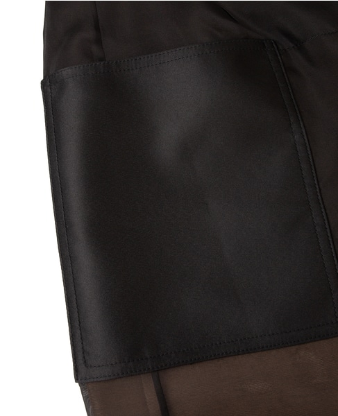 【CARVEN /カルヴェン】SK305-SHEER WRAP SKIRT 詳細画像 ブラック 6