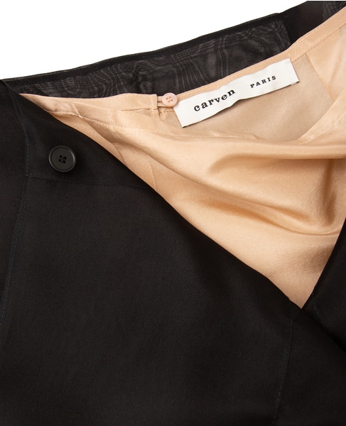 【CARVEN /カルヴェン】SK305-SHEER WRAP SKIRT 詳細画像 ブラック 7