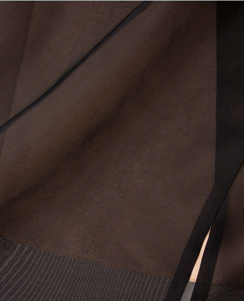 【CARVEN /カルヴェン】SK305-SHEER WRAP SKIRT 詳細画像 ブラック 8