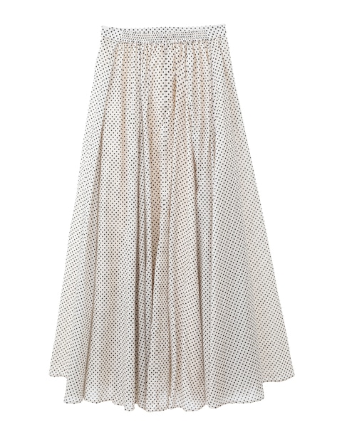 《別注》【MARIHA/マリハ】夜風のスカート Polka Dot Ecru 詳細画像 ドット 7
