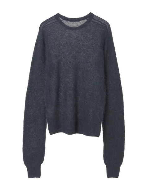 【AURALEE/オーラリー】BABY SURI ALPACA SHEER KNIT P/O 詳細画像 ネイビー 2