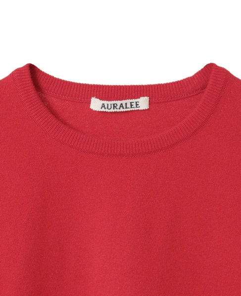 【AURALEE/オーラリー】HIGH TWIST WOOL KNIT P/O 詳細画像 レッド 3