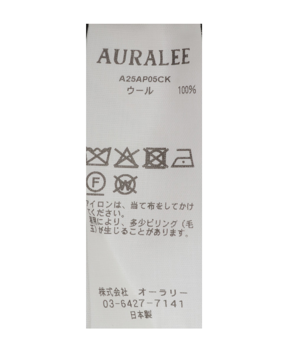 【AURALEE/オーラリー】HIGH TWIST WOOL KNIT P/O 詳細画像 チャコールグレー 5