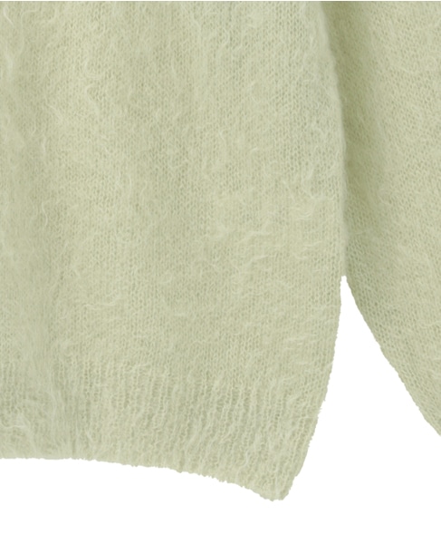 【AURALEE/オーラリー】*BRUSHED SUPER KID MOHAIR KNIT P/O 詳細画像 グリーン 5