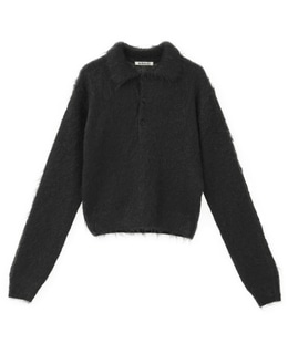 【AURALEE/オーラリー】*BRUSHED SUPER KID MOHAIR KNIT POLO