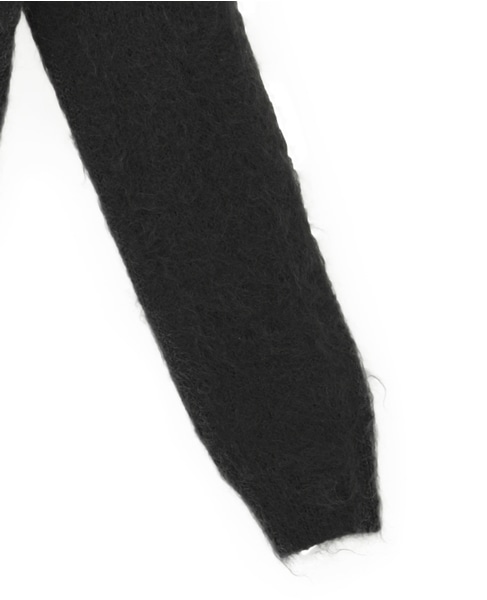 【AURALEE/オーラリー】*BRUSHED SUPER KID MOHAIR KNIT POLO 詳細画像 チャコールグレー 4