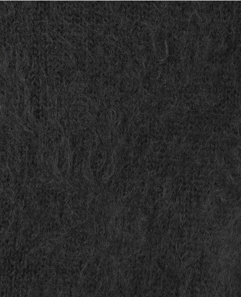 【AURALEE/オーラリー】*BRUSHED SUPER KID MOHAIR KNIT POLO 詳細画像 チャコールグレー 7