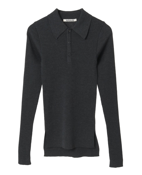 グラフペーパー オーバーサイズ ウールニット ブラック/ オーラリー コモリ COMOLI ブラック クルーネックニット | 大阪心斎橋のメンズ洋服