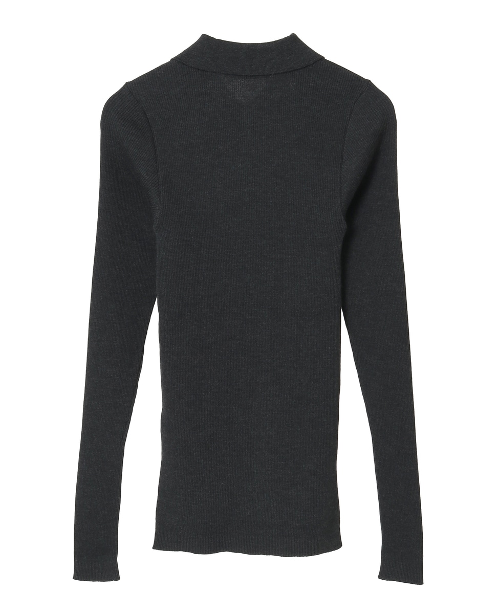 AURALEE/オーラリー】SUPER FINE WOOL HIGH GAUGE RIB KNIT POLO
