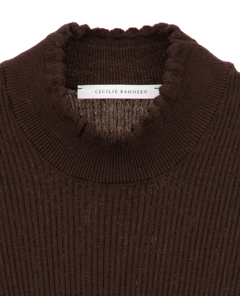 【Cecilie Bahnsen /セシリー・バンセン】BENTLEY TOP 詳細画像 ブラウン 3