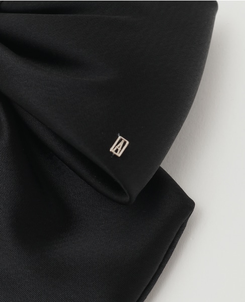 【ALEXANDRE DE PARIS/ アレクサンドル ドゥ パリ 】サテンリボンバレッタ 詳細画像 ブラック 3