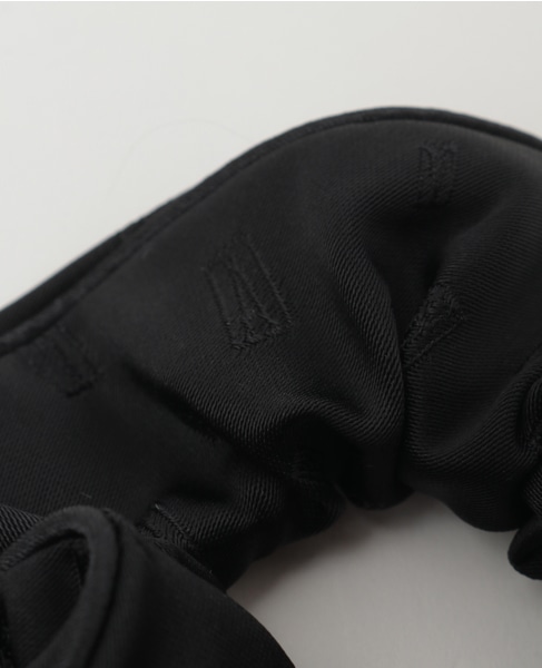 【ALEXANDRE DE PARIS/ アレクサンドル ドゥ パリ 】サテンシュシュ パールロゴテキスタイル 詳細画像 ブラック 4