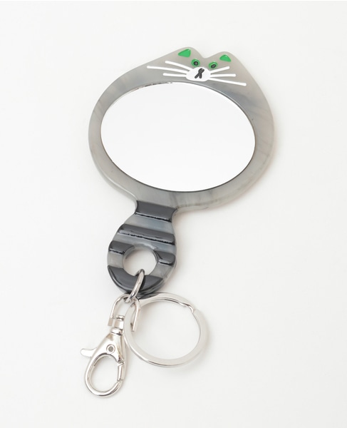 【TRESSE /トレス】Cat mirror keycharm 詳細画像 グレー 1