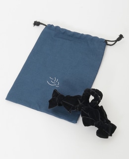 【TRESSE /トレス】velvet Ruban Clip in Black