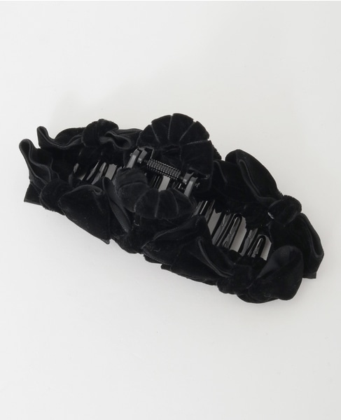 【TRESSE /トレス】velvet Ruban Clip in Black 詳細画像 ブラック 3