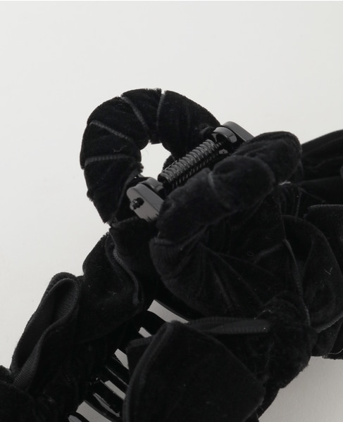 【TRESSE /トレス】velvet Ruban Clip in Black 詳細画像 ブラック 6