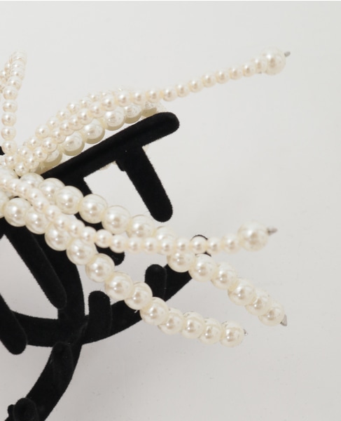 【TRESSE /トレス】Ruban pearl Clip 詳細画像 パール 6